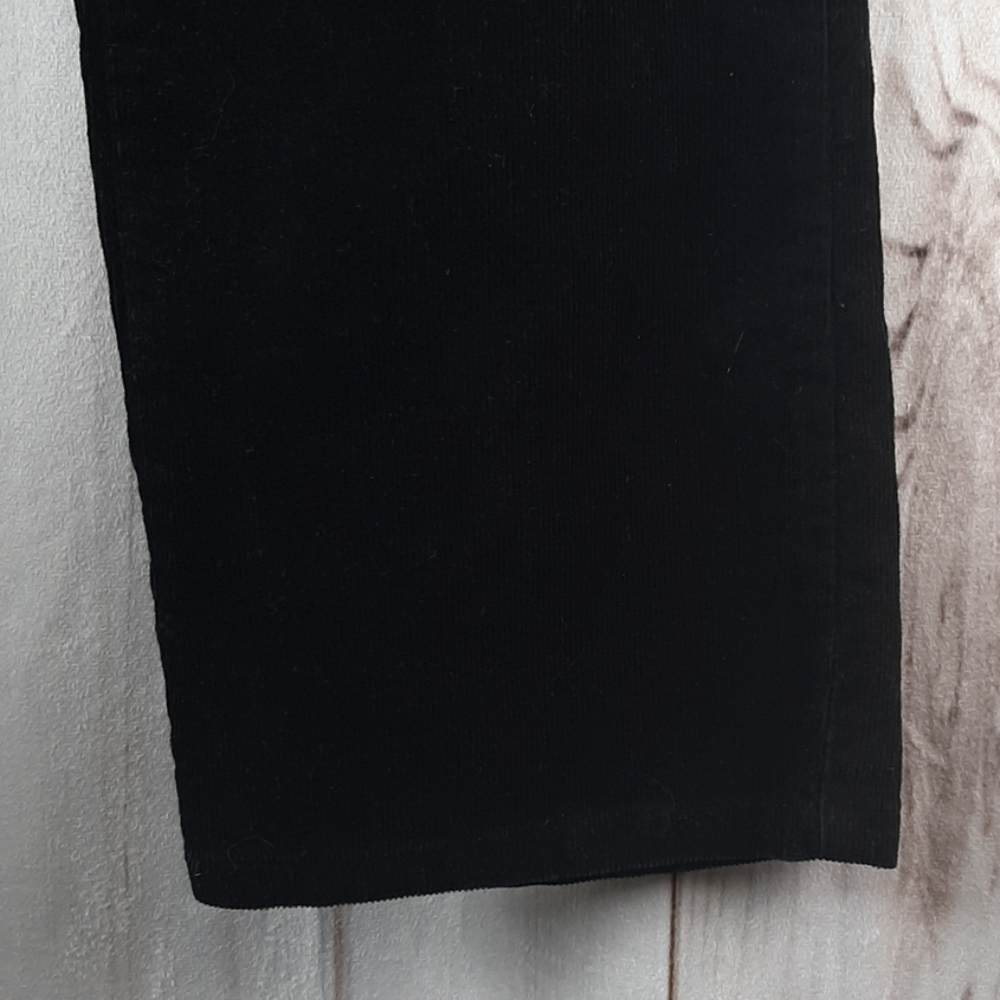 Lord & Taylor Womens 4 Black Corduroy Straight Leg - Picture 5 of 6